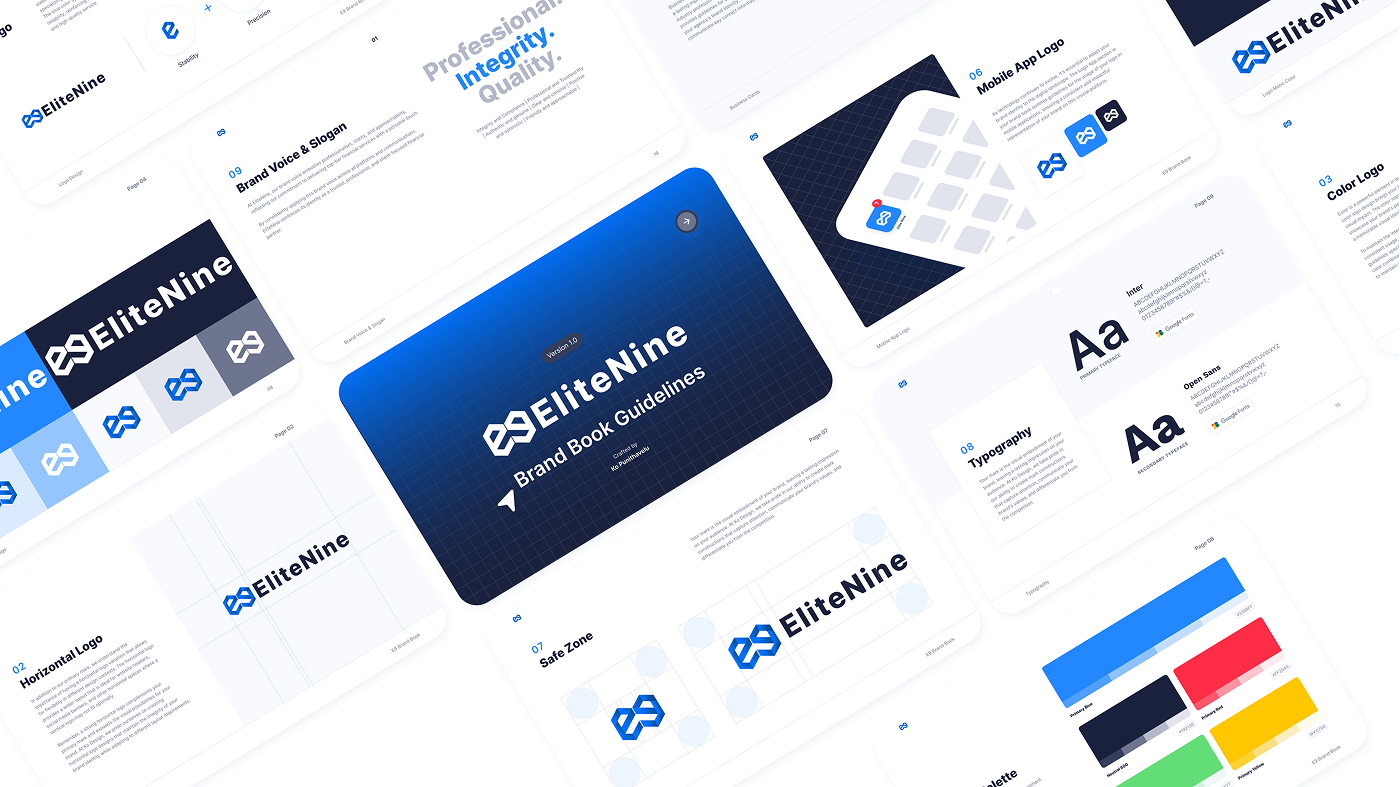 e9 Brand Book and Visual Identity