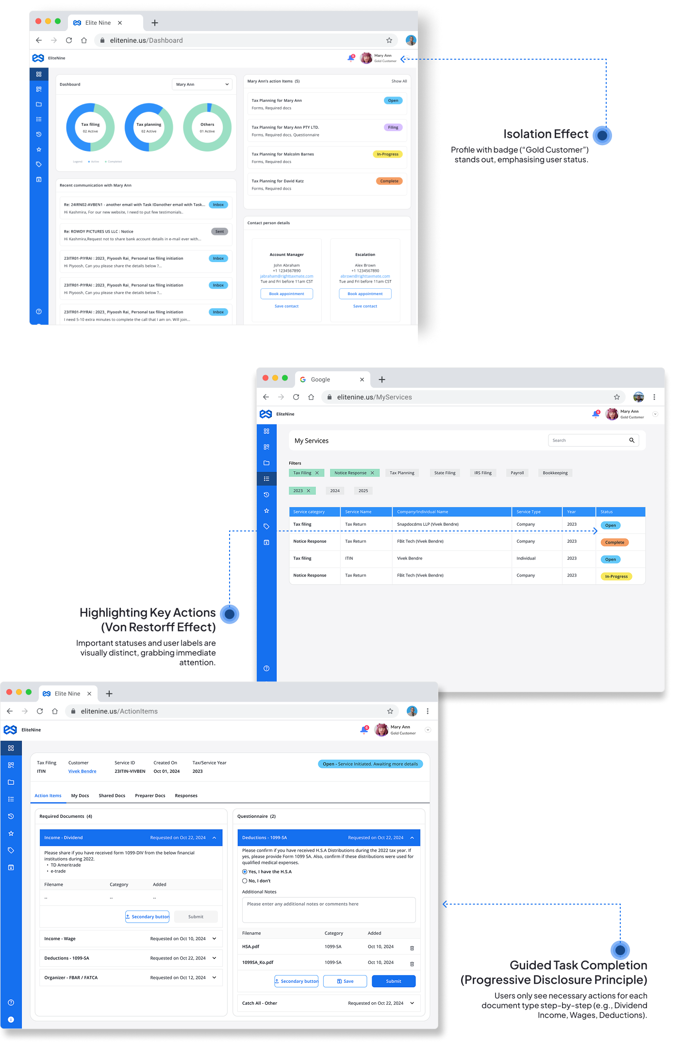 e9 Desktop Dashboard Designs